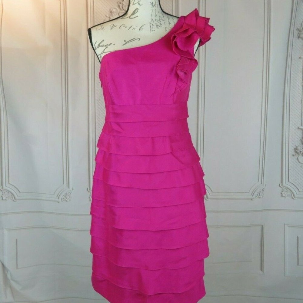London Times One Shoulder Party Cocktail Dress